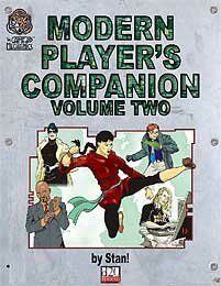 Modern Player's Companion, Volume Two, by Stan! Cover illustration by Clarence Harrison. Cover design by Marc Schmalz