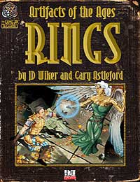 Artifacts of the Ages: Rings. Cover Illo by Clarence Harrison.